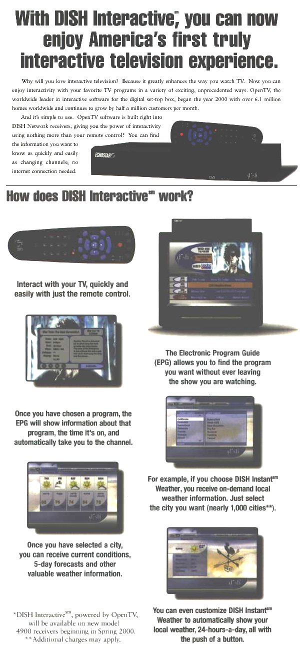 OpenTV print ad, pg 1